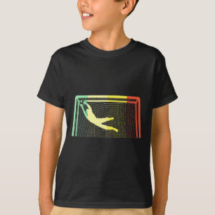 Camiseta Goleiro de Futebol Antigo para Meninos e Meninas T