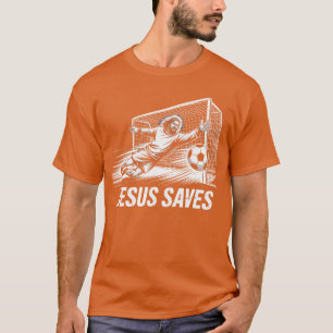 Camiseta Goleiro de Futebol Jesus Salva Cristão Soc