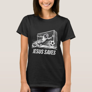 Camiseta Goleiro de Futebol Jesus Salva Socorro Cristão