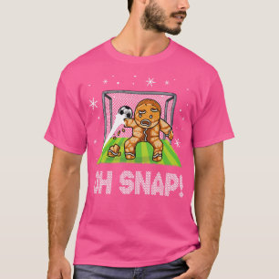 Camiseta Goleiro de Natal Homem de Biscoito Oh Snap