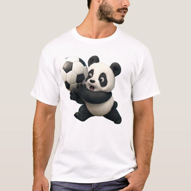 Camiseta Goleiro Panda – Salvamento Engraçado de Futebol (Frente)