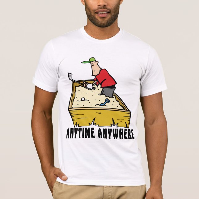 Camiseta Golf a qualquer momento em qualquer lugar o (Frente)