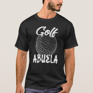 Camiseta Golf Abuela Mulheres Golfer Golf Ball Família M