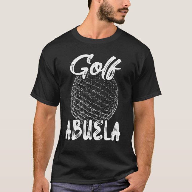 Camiseta Golf Abuela Mulheres Golfer Golf Ball Família M (Frente)