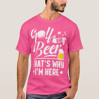 Camiseta Golf And Beer Funny Fathers Day Drinking Birthday