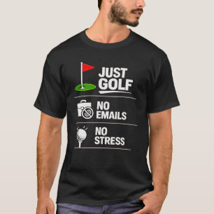 Camiseta Golf Aposentado Golfista em Tempo Integral