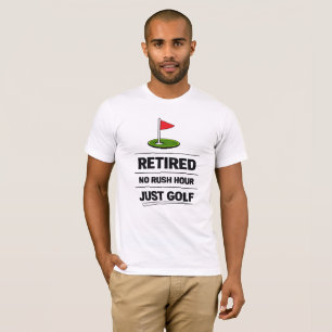 Camiseta Golf Aposentado Golfista em Tempo Integral