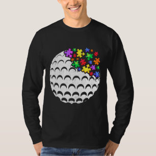 Camiseta Golf Autismo Quebra-cabeça Homens Mulheres Criança