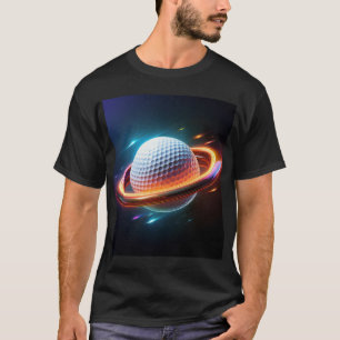 Camiseta Golf Ball Como Planeta Saturno