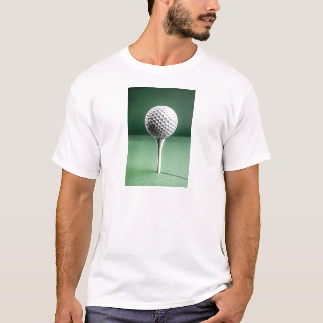 Camiseta Golf Ball em Tee (Frente)