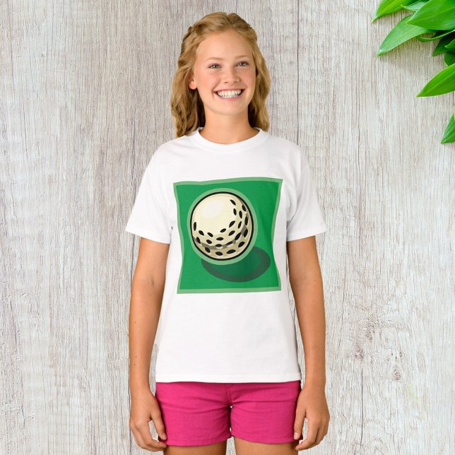 Camiseta Golf Ball On Green (Criador carregado)