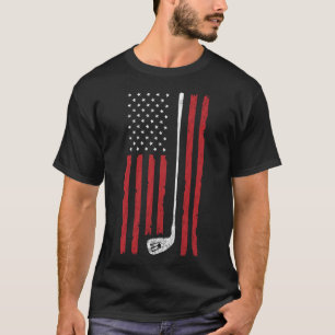Camiseta Golf Bandeira Americana US Patriótico para Golfe G