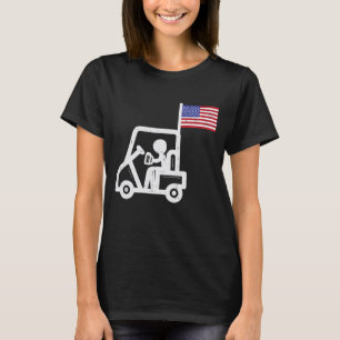 Camiseta Golf Carrinho Bandeira Cerveja Engraçada Bebendo G