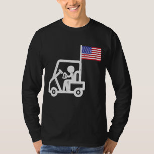 Camiseta Golf Carrinho Bandeira Cerveja Engraçada Bebendo G