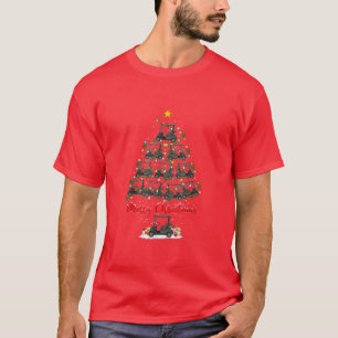 Camiseta Golf Cart Lover Xmas Papais noeis de iluminação Go