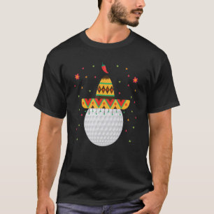 Camiseta Golf Cinco De Mayo Golfe Esportes Golf Ball