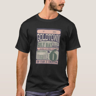 Camiseta Golf Club Evento Bilhete de Golfe Homem Vintage G