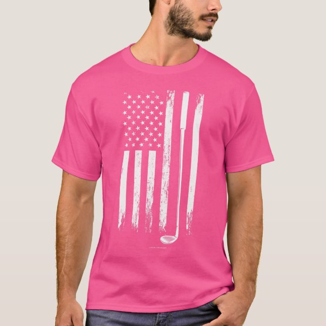 Camiseta Golf Club Flag Usa (Frente)