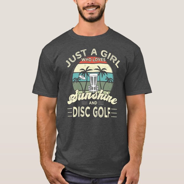 Camiseta Golf de Golfe do Disco Golf Sunshine e Golf do Dis (Frente)