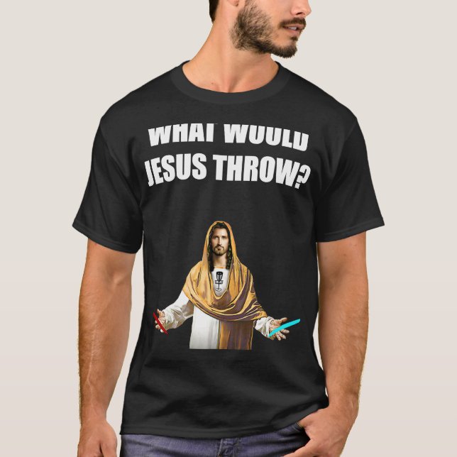 Camiseta Golf Disco O Que Jesus Jogaria Golfe Frisbee (Frente)