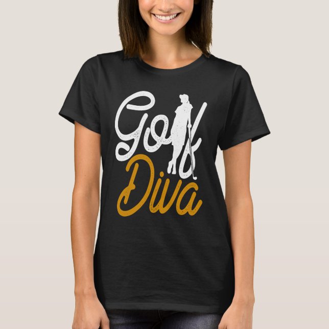 Camiseta Golf Diva Girl Golfer (Frente)