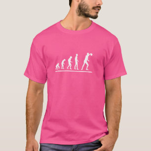 Camiseta Golf do Jogador de Golfe do Disco Engraçado Evoluç