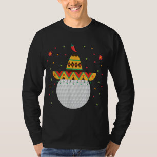Camiseta Golf Engraçado Sobre Cinco De Mayo Golfe Golf