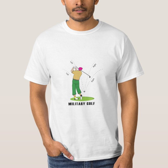 Camiseta GOLF Estilo Militar, Golfer, Golfe (Frente)