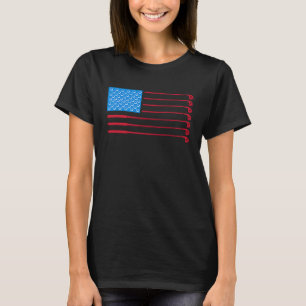Camiseta Golf EUA - Bandeira do Golfe Jogador de Golfe Trei