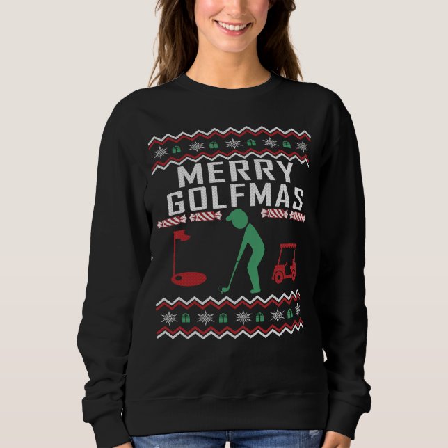 Camiseta Golf Feia Feliz de Natal (Frente)