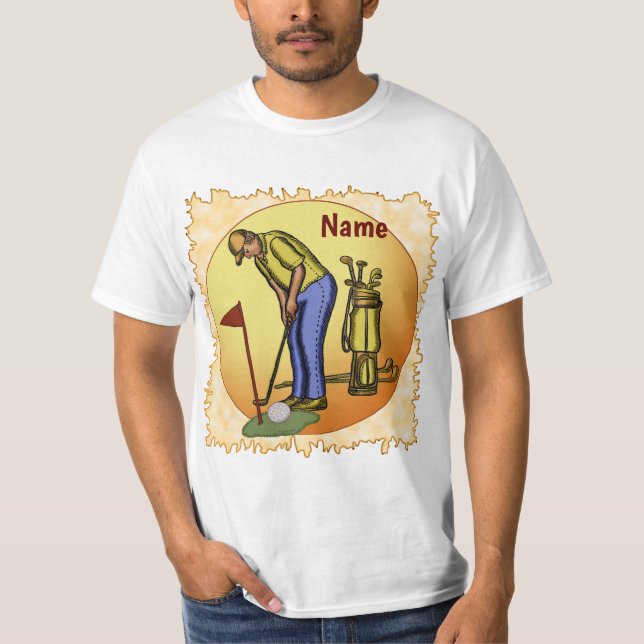 Camiseta Golf Flag Pai Golfe (Frente)