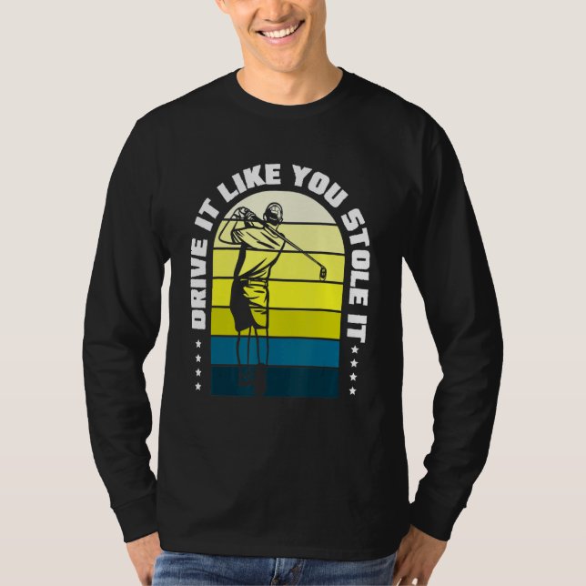 Camiseta Golf Golf Ball Golf Club Golfer Buraco Em Um Golfe (Frente)