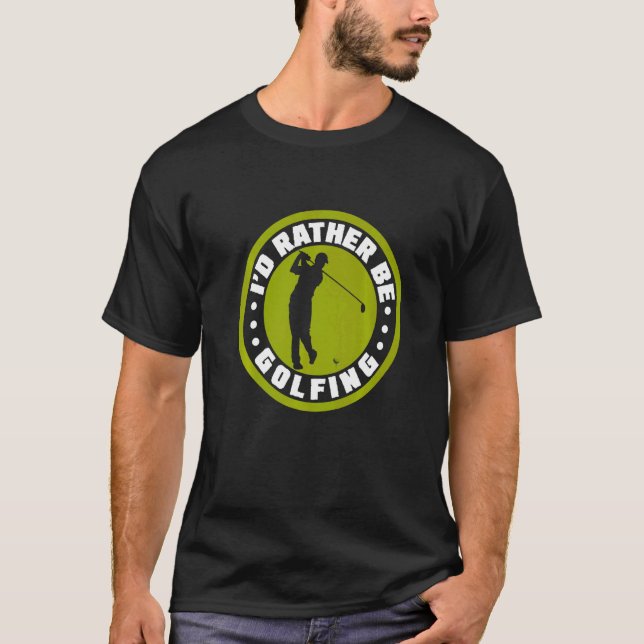 Camiseta Golf Golf Ball Golf Club Golfer Buraco Em Um Golfe (Frente)