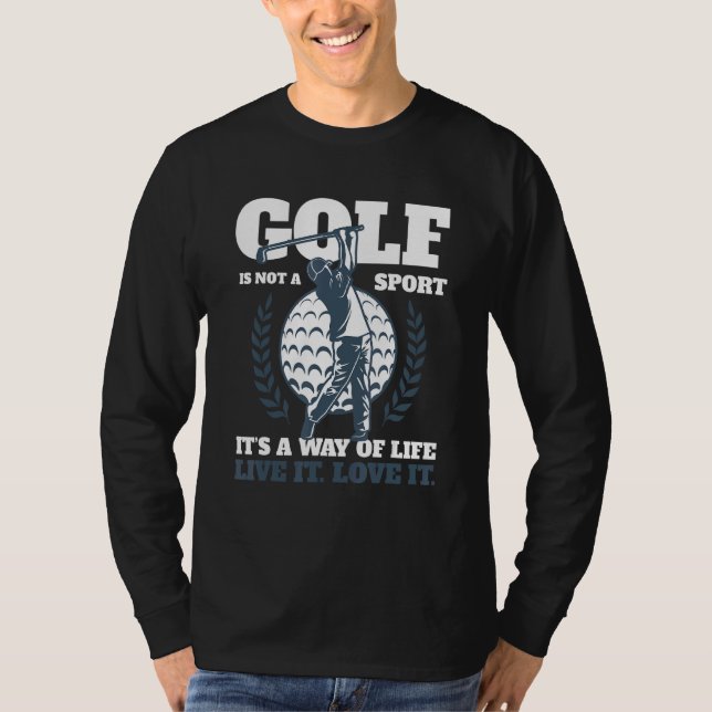 Camiseta Golf Golf Ball Golf Club Golfer Buraco Em Um Golfe (Frente)