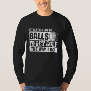 Camiseta Golf Golf Ball Golf Club Golfer Buraco Em Um Golfe