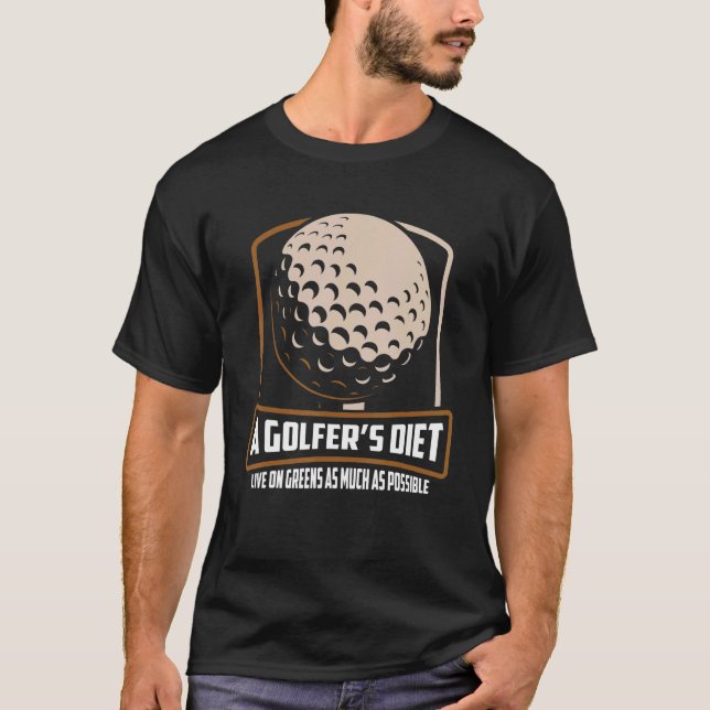 Camiseta Golf Golf Ball Golf Club Golfer Buraco Em Um Golfe (Frente)