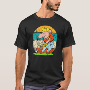 Camiseta Golf Golfer Golf Player Golf Esporte Vintage Retro