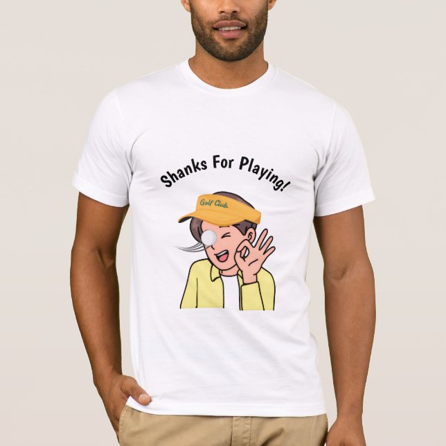 Camiseta Golf Infusion "Shanks For Playing!" Golfer's (Frente)