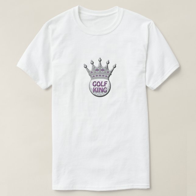 Camiseta Golf King Dia de os pais Dadism Gift (Frente do Design)