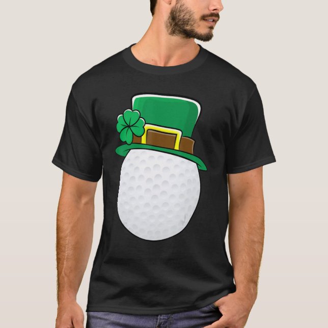 Camiseta Golf Leprechaun Funny Dia de São Patrício 2020 D (Frente)