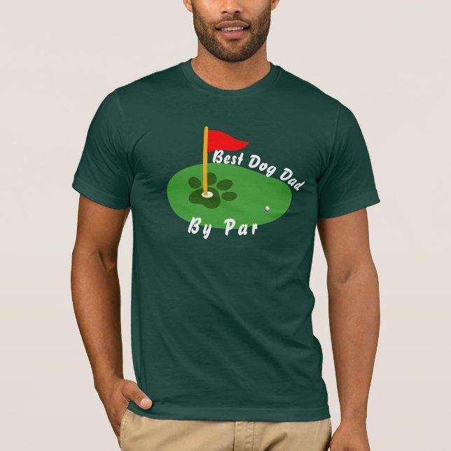 Camiseta Golf Lover Dog Dad Shirt - Best Golfer Gift Tee (Frente)