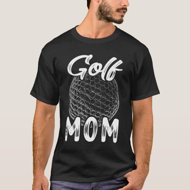 Camiseta Golf Mãe Mulheres Jogadoras De Golfe Jogador De Bo (Frente)