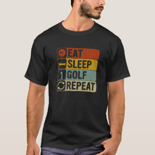 Camiseta Golf Men Retro 60s 70s Comem Golf Repeat