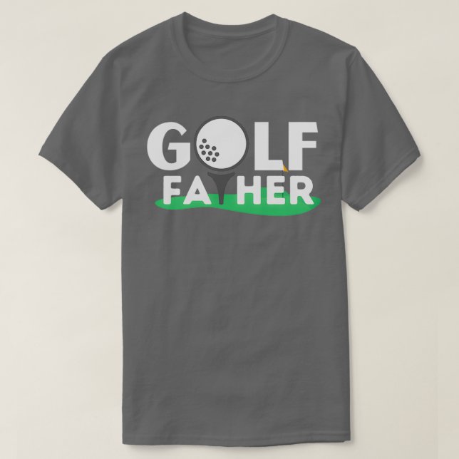 Camiseta Golf Padre A sA para amante de golfe para pai (Frente do Design)