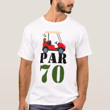 Golf Par 70 ou 70 de golfe Aniversário