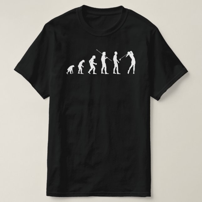 Camiseta Golf Player Evolution Engraçado Golfer Meme Bv (Frente do Design)