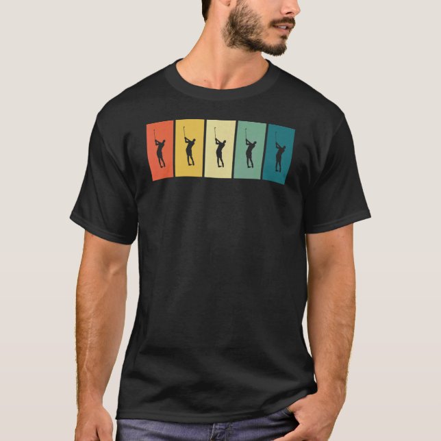 Camiseta Golf Retro Sunset Golf Player (Frente)