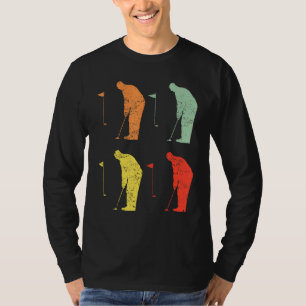 Camiseta Golf Retro Vintage Golf Player Com Golf Club E