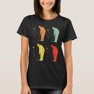 Camiseta Golf Retro Vintage Golf Player Com Golf Club E