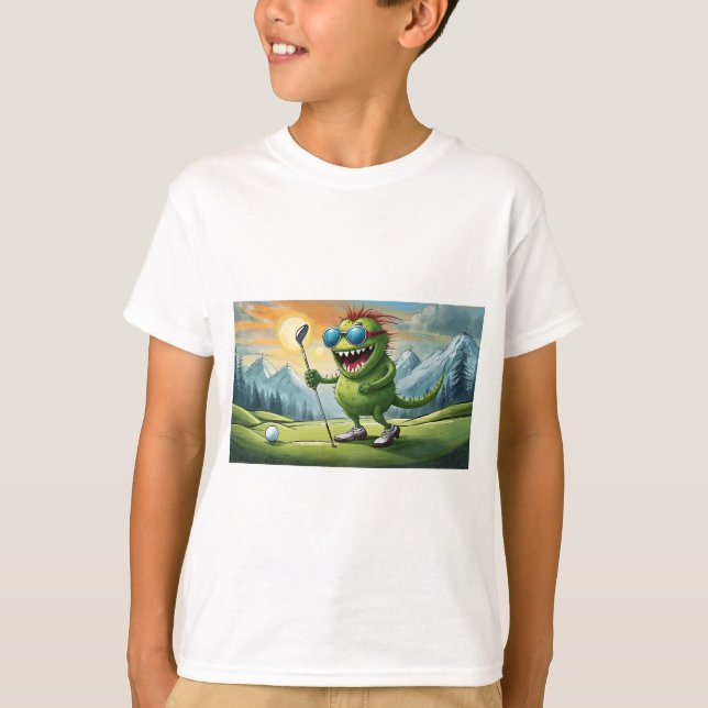 Camiseta Golf shirt monster  (Frente)